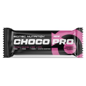 SCITEC Choco Pro 2022 Barretta Proteica 50g - STRAWBERRY WHITE CHOCO