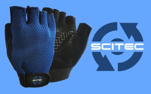 SCITEC NUTRITION Glove Scitec Basic Blue - GUANTI taglia S