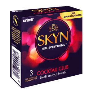 SKYN COCKTAIL CLUB - Preservativi aromatizzati gusto cocktail - 3 profilattici