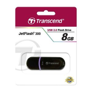 Transcend 8GB 2.0 Chiavetta Pendrive Pen drive USB Blister Nera Jetflash 300