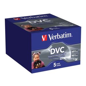 Verbatim 5 Videocassette Mini DV 60 min - in pack - 47652