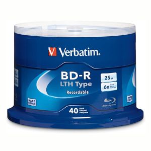 Verbatim 40 Blu Ray BD-R SL 25GB 6X Hard Coat Surface, cake box - 97707