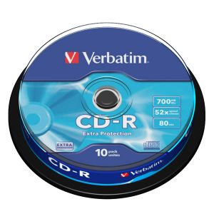 Verbatim 10 CD-R Extra Protection 700MB 52x Spindle box - 43437
