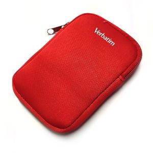 Verbatim Custodia protettiva imbottita wallet per hard disk esterno da 2.5 '' - rosso
