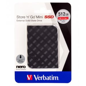 Verbatim Store 'n' Go Mini SSD USB 3.2 Gen1 512 GB
