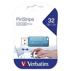 Verbatim  Store'n'Go PinStripe USB Pendrive da 32Gb - Caribbean Blue - 9057