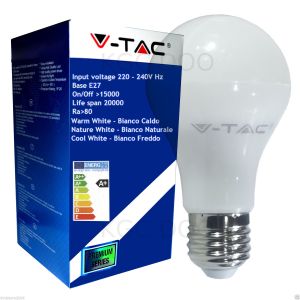 LAMPADINA LED V-Tac E27 7 WATT = 45 WATT BULB A60
