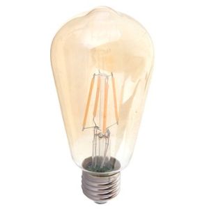 Lampadina LED Filament V-Tac 4W E27 ST64 2200K Amber VT-1964 - 4361 Bianco Caldo