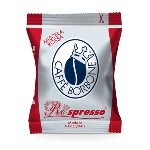 Caffè Borbone capsule Respresso compatibili Nespresso miscela ROSSA - conf.  50 pz SENZA SCATOLA