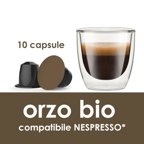 Orzo Bimbo Orzo e Ginseng, senza Caffeina, Capsule Compatibili con