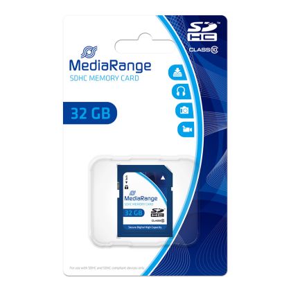 MediaRange SDHC memory card, Classe 10, 32GB (scheda SD alta capacità) - MR964