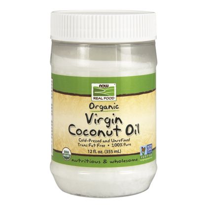 NOW Foods - Virgin Cooking Oil, Organic - 353 ml - olio di cocco per cottura