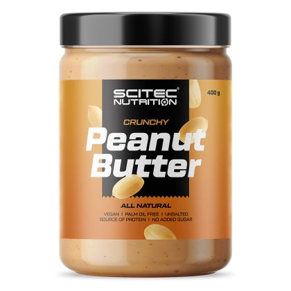 SCITEC 100% Peanut Butter CRUNCHY 400g - burro di arachidi