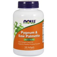 NOW FOODS Pygeum & Saw Palmetto 120 Softgels