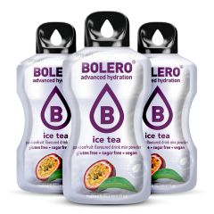 BOLERO Drinks - bevanda 12 sticks da 3g - ICE TEA PASSION FRUIT (maracuja)