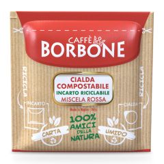 Caffè Borbone cialde COMPOSTABILI carta 44mm ESE miscela ROSSA - conf. 50 pz.