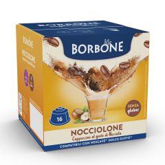 Caffè Borbone capsule compatibili Dolce Gusto NOCCIOLONE - conf. 16 pz.