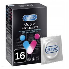 DUREX Sync Mutual Pleasure - Preservativi ritardanti/stimolanti - 16 pezzi