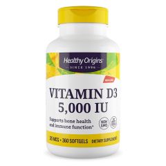 Healthy Origins Vitamin D-3 5000iu 360softgels - Vitamina D3