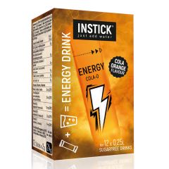 INSTICK bevanda senza zucchero - ENERGY COLA - 12 bustine da 2,5g