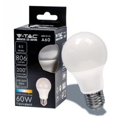 LAMPADINA LED V-Tac E27 8.5W A60 3000K - VT-2099 217260 - Bianco Caldo