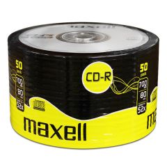 Maxell 50 CD-R 700MB 80 Min 52X, in shrink Box - 624036