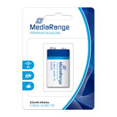 MediaRange Batterie Alcaline 6LR61 E-Block 9V Pile - MRBAT107