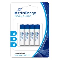MediaRange Batterie Alcaline LR03 AAA 1.5V Pile - MRBAT101 - Conf. 4 pz