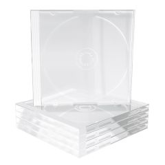 MediaRange Custodia Singola Trasparente Clear Jewel Case 10,4mm per DVD o CD custodie singole BOX24