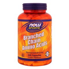 NOW FOODS Branched Chain Amino Acids - 240 Capsules - aminoacidi ramificati
