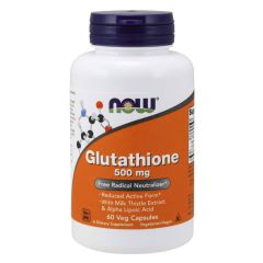 NOW Foods - Glutathione 500 mg - 60 Veg Capsule
