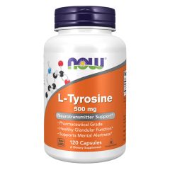 NOW FOODS L-Tyrosine 500 mg 120 Capsule - L-Tirosina