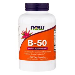 NOW FOODS - Vitamin B-50 mg - 250 capsule vegetali