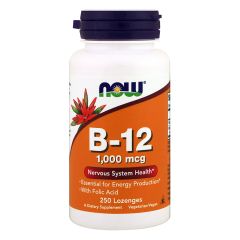 NOW FOODS Vitamin B-12 1000mcg 250 Compresse - Vitamina B-12
