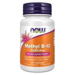 NOW FOODS Methyl B-12, 5000mcg 60 tablets - vitamina B12
