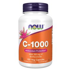 NOW FOODS Vitamin C-1000, con 100mg Bioflavonoidi - 100 caps