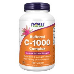 NOW FOODS Vitamin C-1000 complex buffered + 250mg bioflavonoidi - 180 tabs