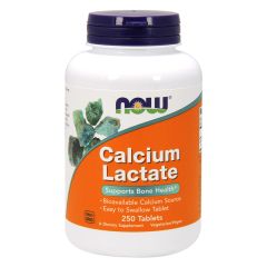NOW FOODS Calcium Lactate - 250 Tablets - Lattato di calcio