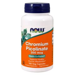 NOW FOODS Chromium Picolinate 200mcg 100 compresse - cromo picolinato