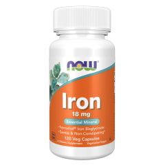 NOW FOODS Iron 18mg 120 vcaps - Ferro