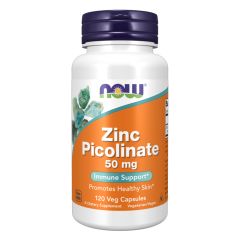 NOW Foods Zinc Picolinate, 50mg 120 caps (Zinco Picolinato)