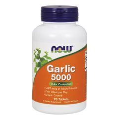NOW FOODS Garlic 5000 - 90 Tablets - aglio inodore