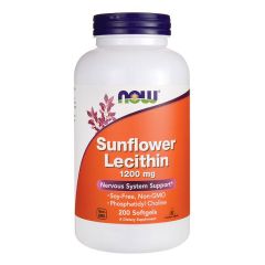 NOW Foods - Sunflower Lecithin 1200mg - 200 Softgels - Lecitina di girasole