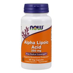 NOW FOODS Alpha Lipoic Acid 250 mg Veg 60 Capsule - VITAMINE