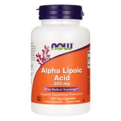 NOW FOODS Alpha Lipoic Acid 250 mg - 120 Veg Capsules - acido alfa lipoico