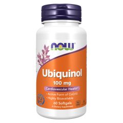 NOW FOODS Ubiquinol 100 mg 60 softgels - Ubiquinolo