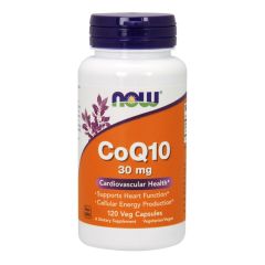 NOW FOODS CoQ10 30 mg 120 capsule - supporto cardiovascolare