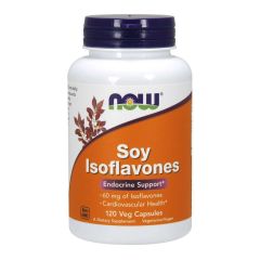 NOW FOODS Soy Isoflavones, 60mg - 120 vcaps - isoflavoni di soia