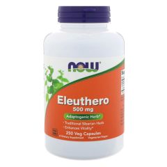 NOW FOODS Eleuthero 500 mg - 250 Capsule vegetali