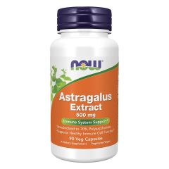 NOW FOODS Astragalus Extract 500 mg - 90 Capsule - estratto di Astragalo